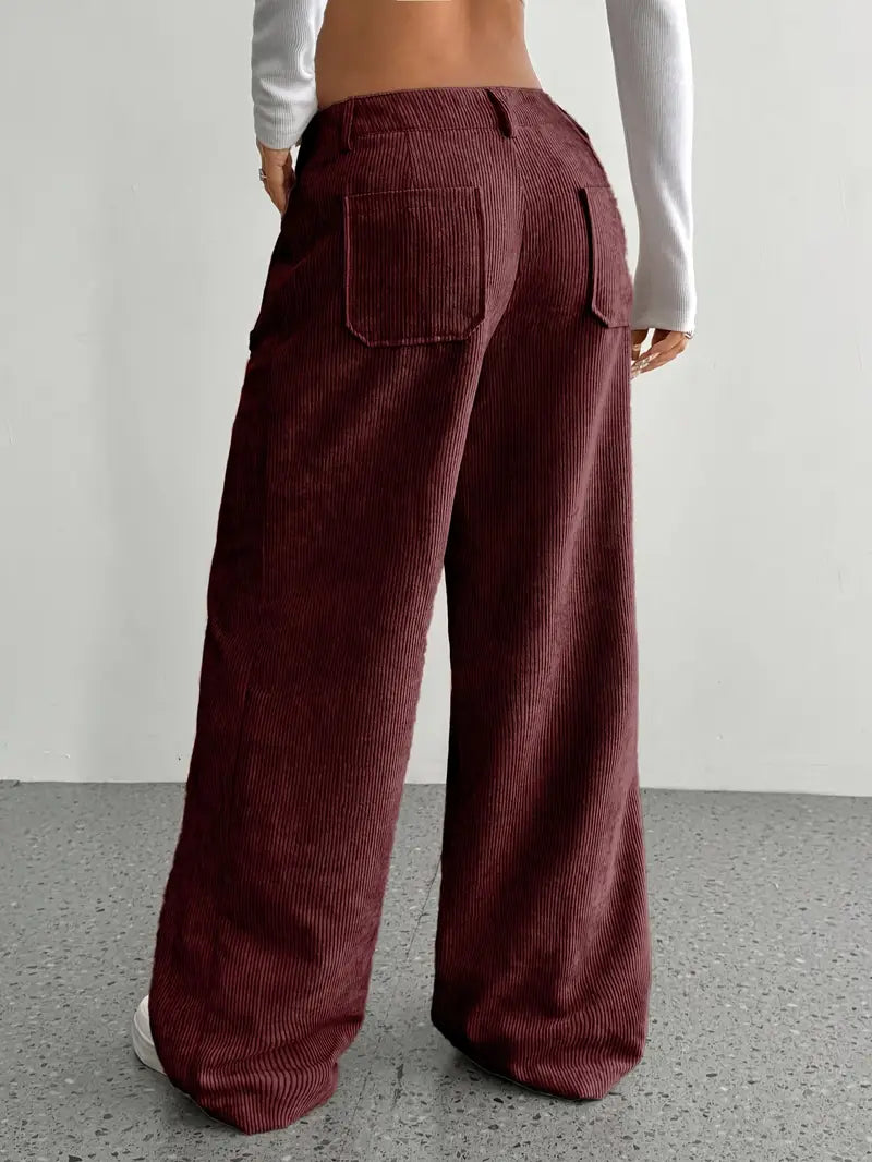 Wide Leg Corduroy Pants