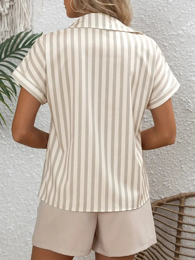 French Polo Shirt with Batwing Sleeves
