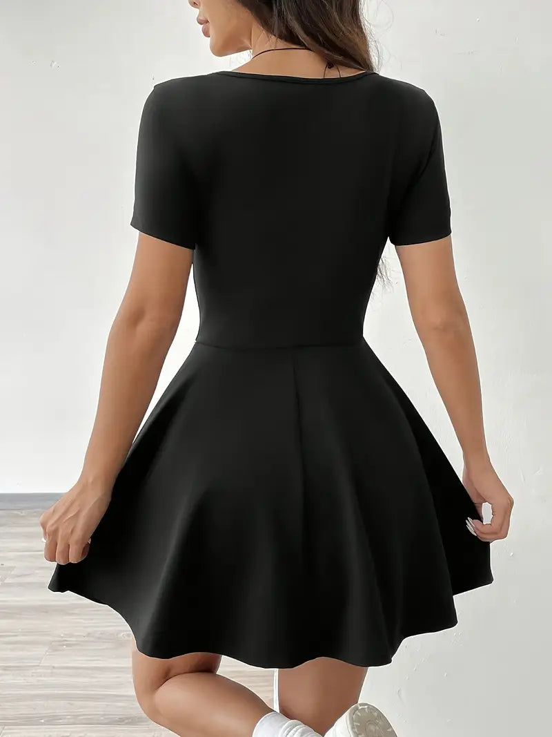 Casual Comfort Fit Women's Short Sleeve Dress